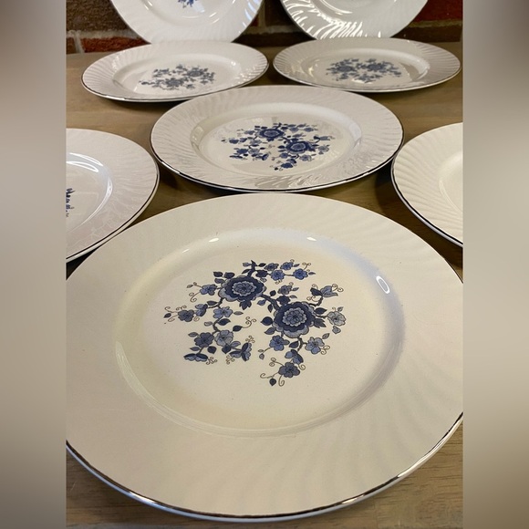 Royal Blue Ironstone Enoch Wedgwood (Tunstall)‎ LTD 10"  Dinner Plate - Picture 4 of 16